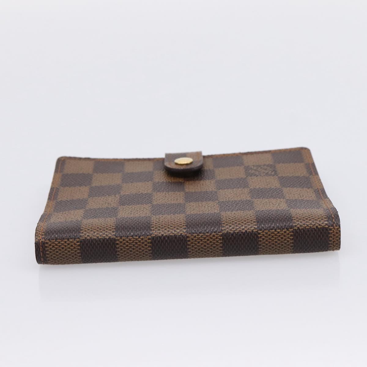 LOUIS VUITTON Damier Ebene Agenda PM Day Planner Cover R20700 LV Auth am12596V