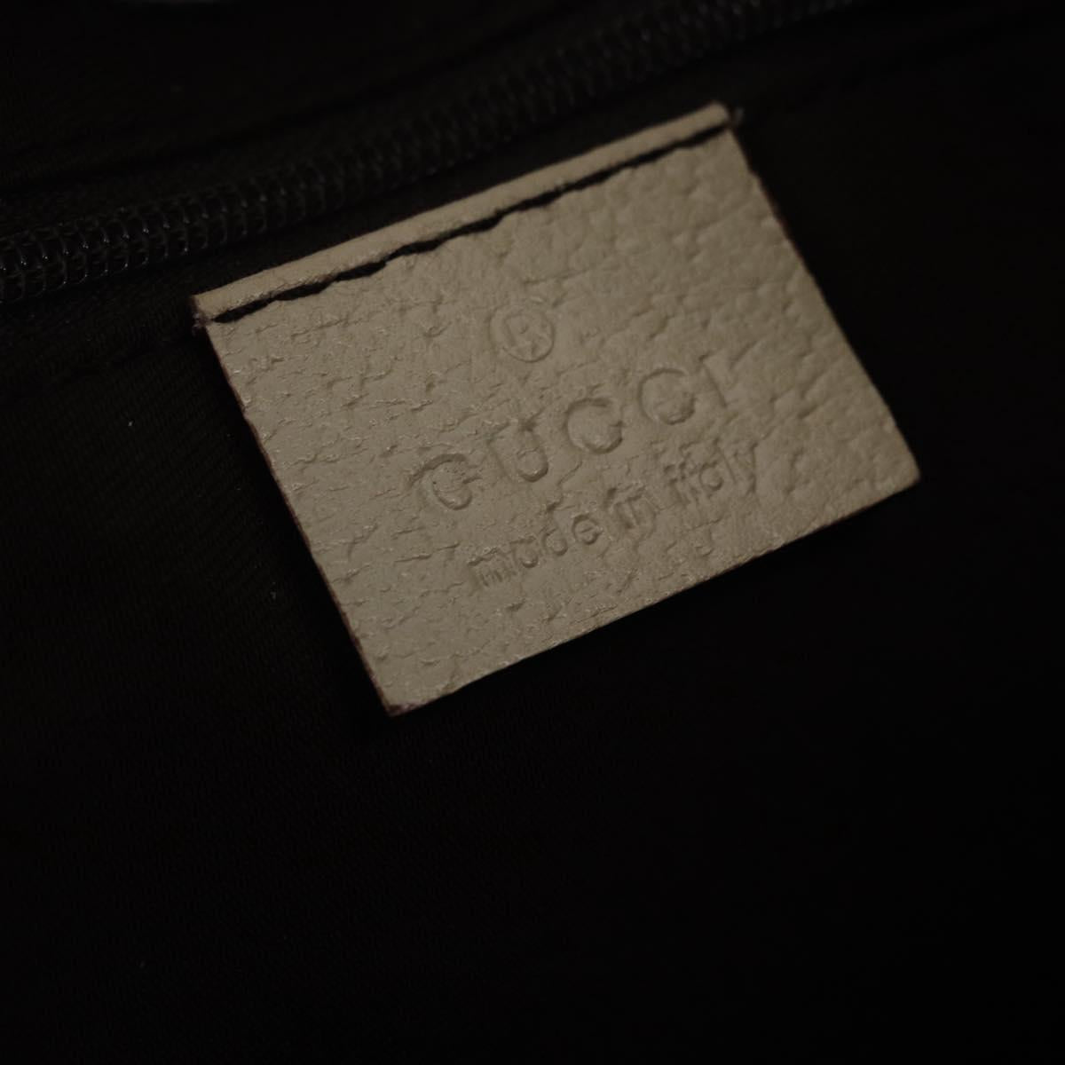 GUCCI GG Canvas Shoulder Bag Beige Gold 130738 Auth am12619V