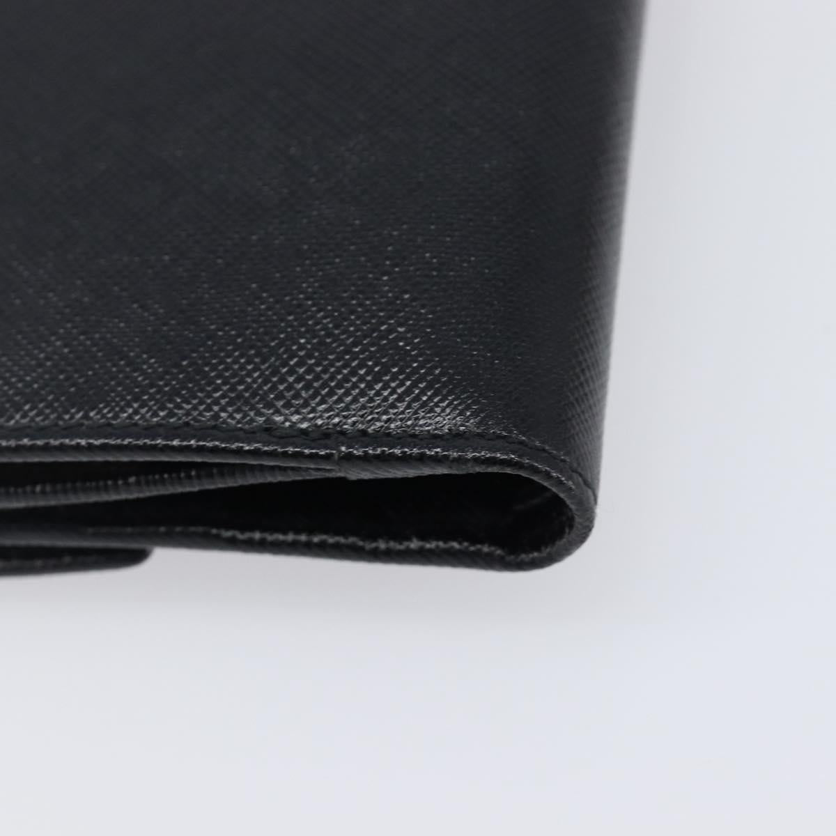 Salvatore Ferragamo Gancini Gamaguchi Compact Wallet Leather Black Auth am12650V
