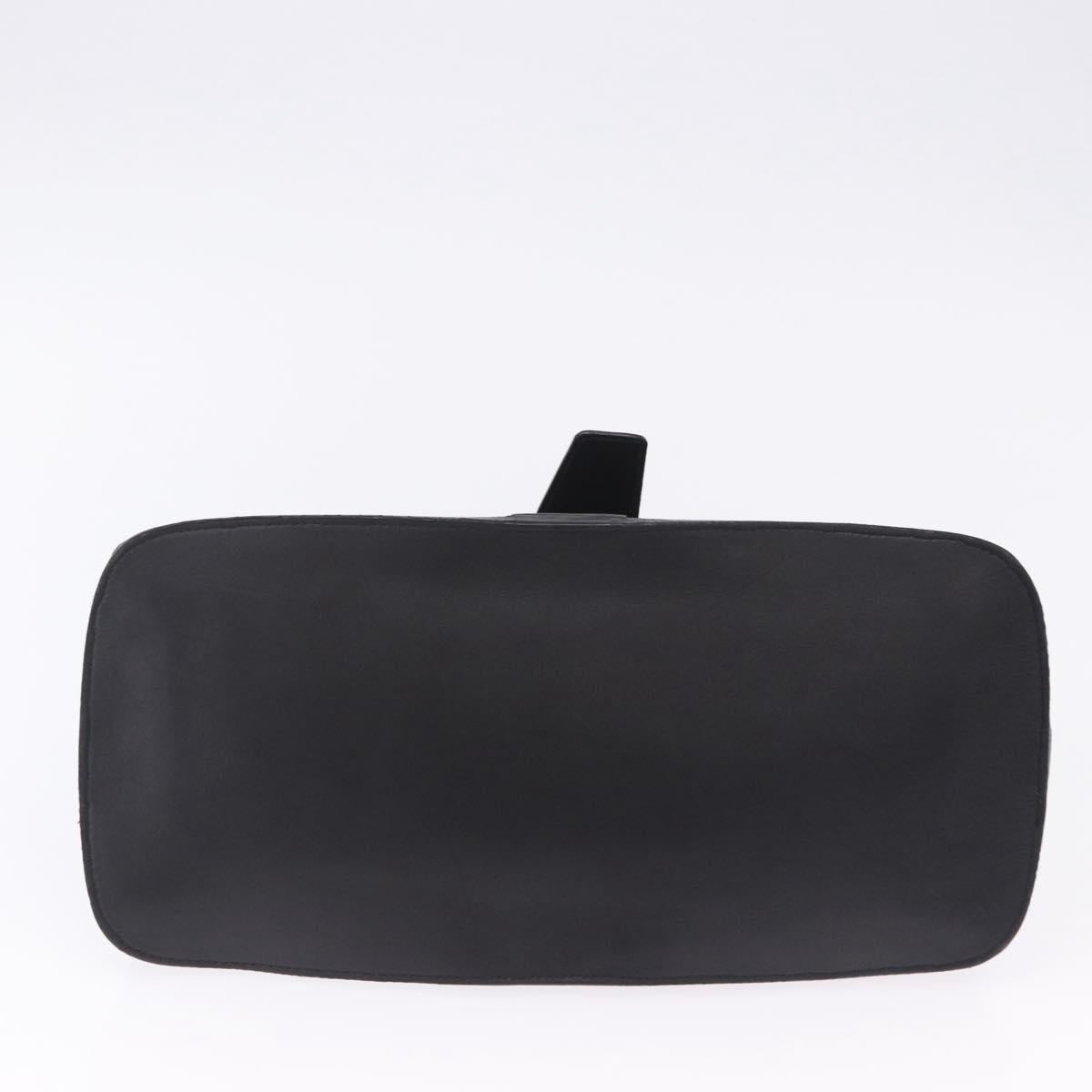 BOTTEGA VENETA INTRECCIATO Hand Bag Leather Black Gold Auth am12657V