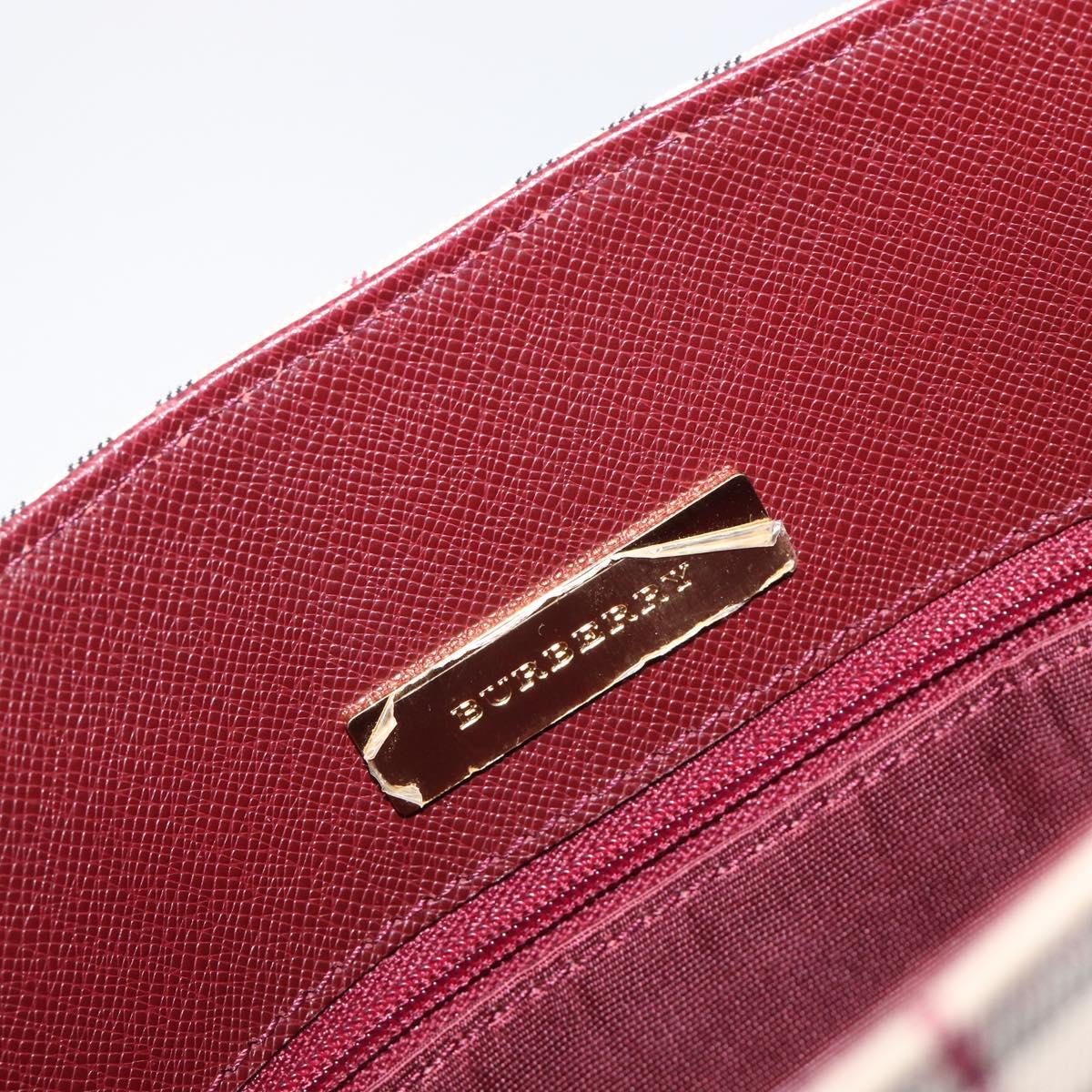 BURBERRY Nova Check Tote Bag Canvas Beige Gold Auth am12680V