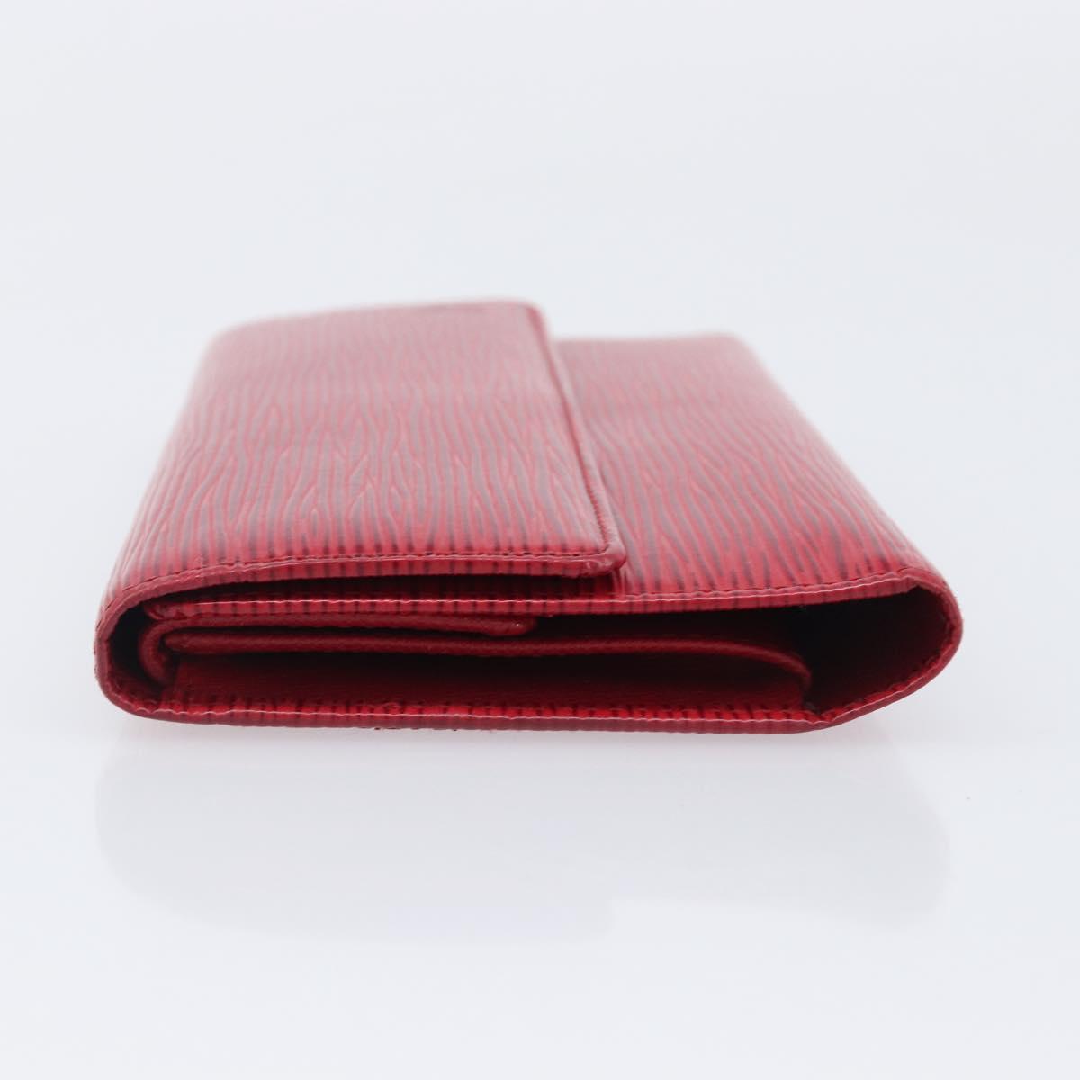LOUIS VUITTON Epi Porte Tresor International Wallet Red M63387 LV Auth am12686V