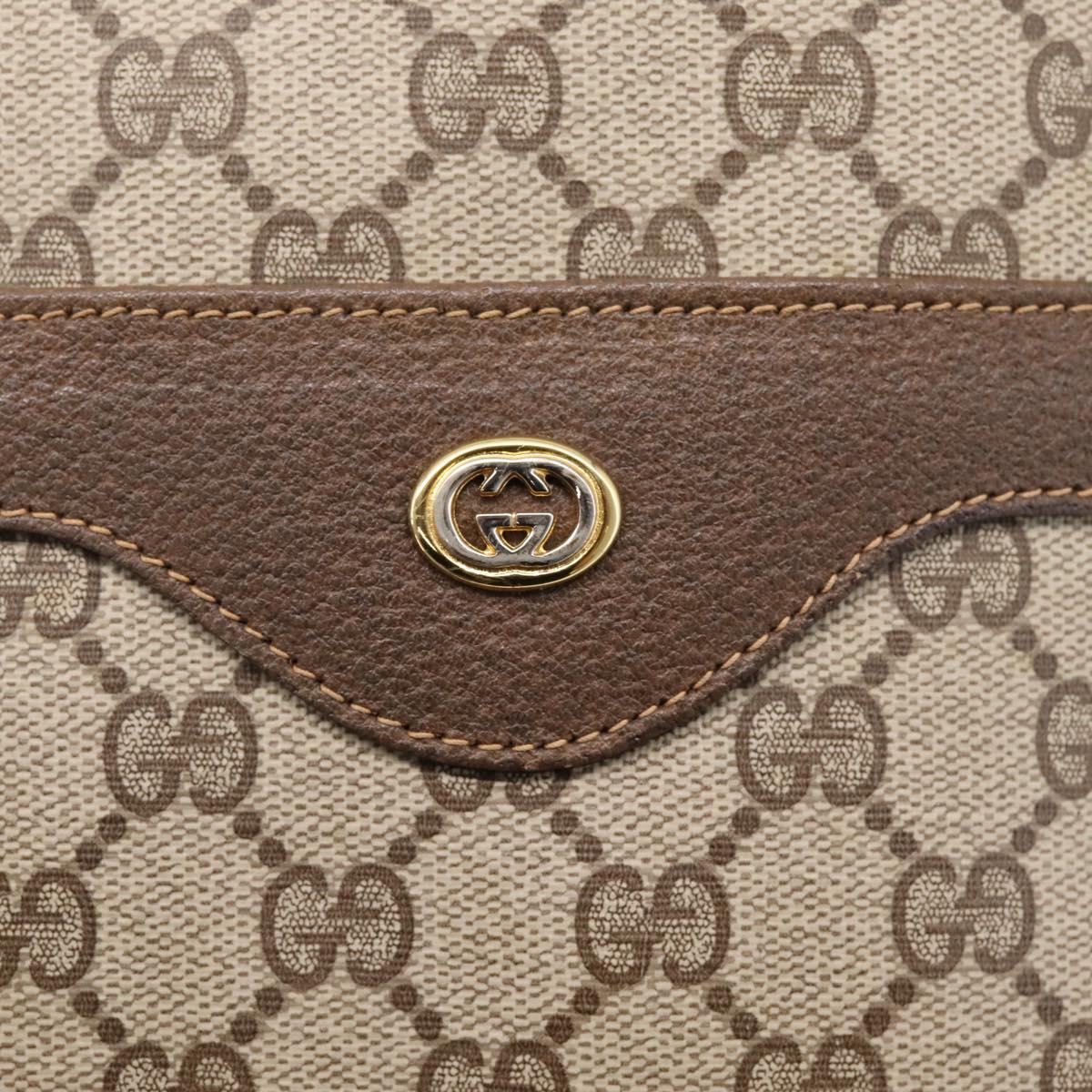 GUCCI GG Supreme Web Sherry Line Tote Bag Beige Gold 39 02 003 Auth am12689A