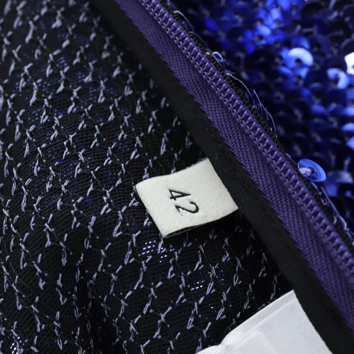 GUCCI Leggings Pants Sequin 42 Purple Auth am12697M