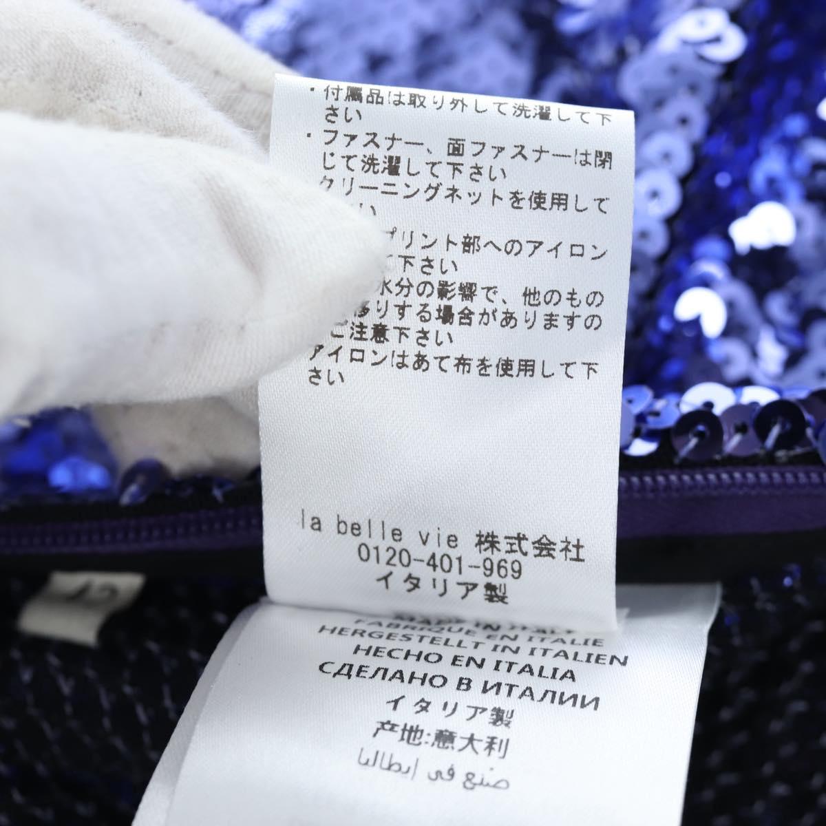 GUCCI Leggings Pants Sequin 42 Purple Auth am12697M