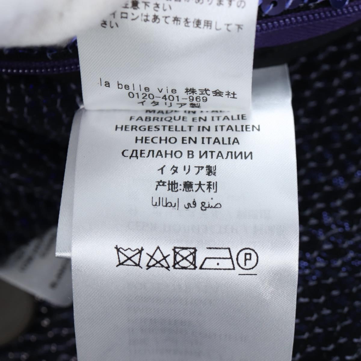 GUCCI Leggings Pants Sequin 42 Purple Auth am12697M