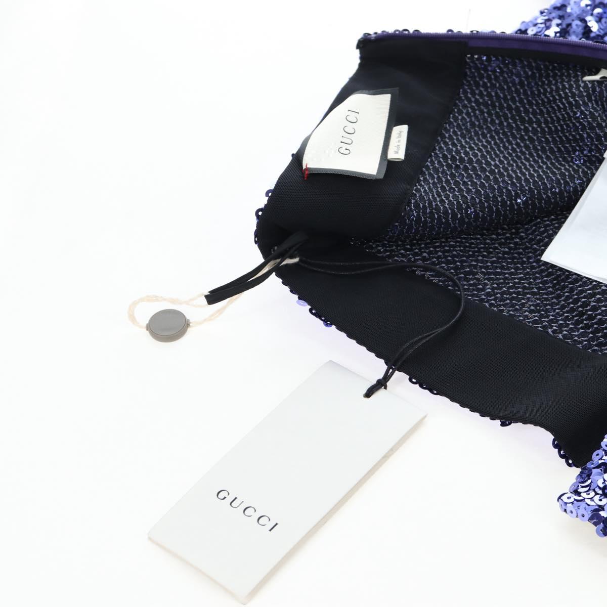 GUCCI Leggings Pants Sequin 42 Purple Auth am12697M