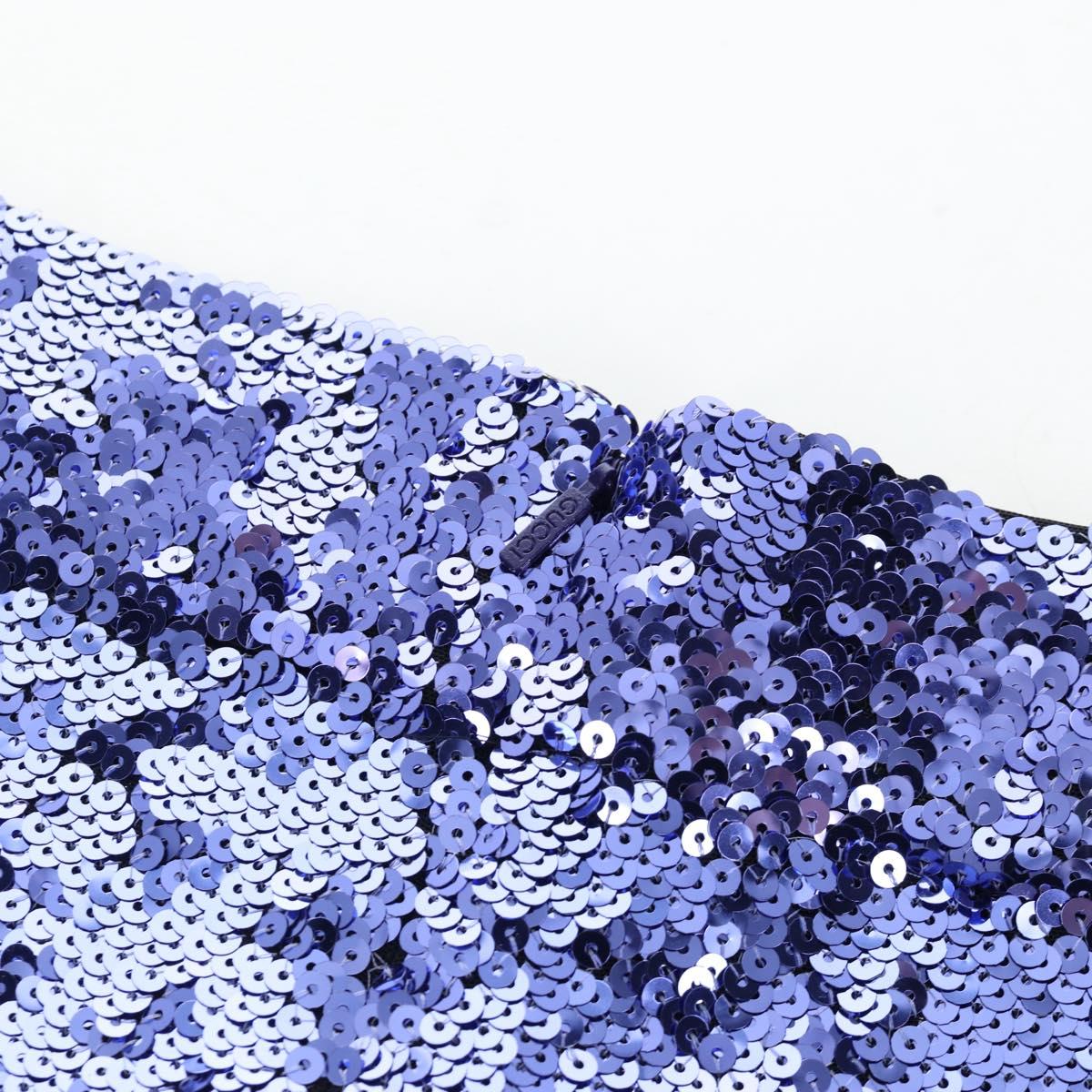 GUCCI Leggings Pants Sequin 42 Purple Auth am12697M
