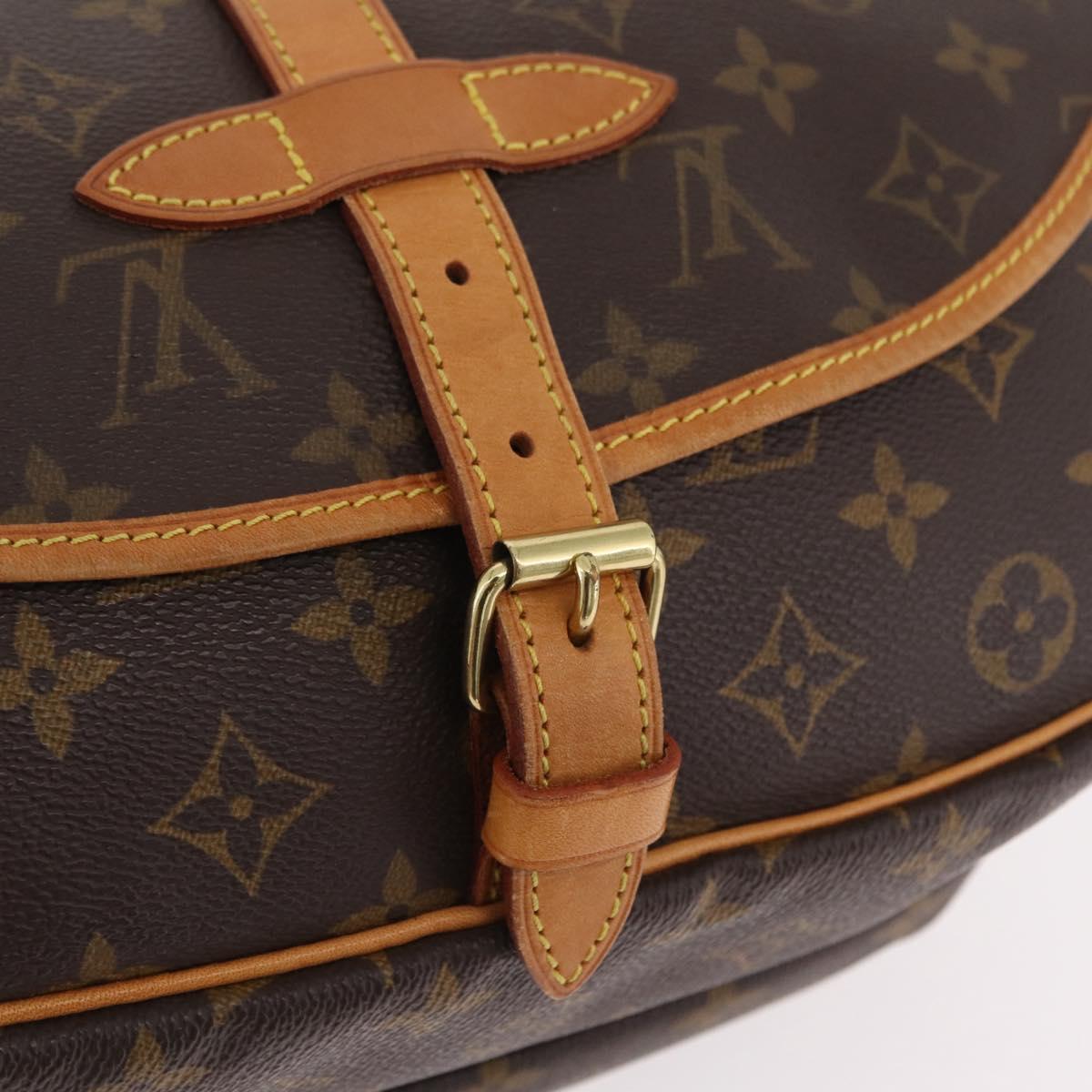 LOUIS VUITTON Monogram Saumur 30 Shoulder Bag M42256 LV Auth am12749V