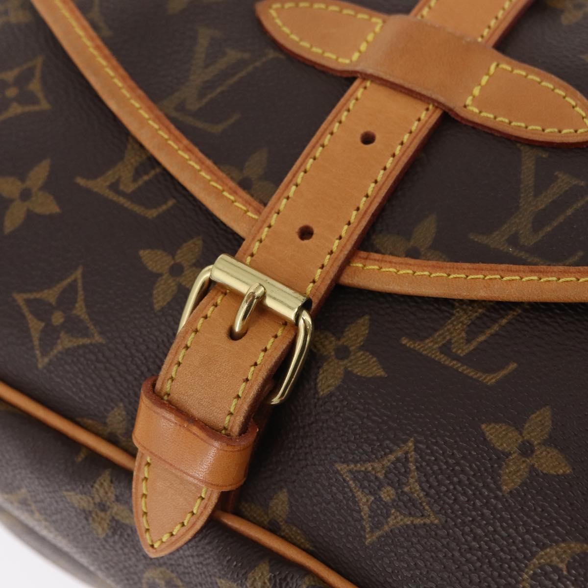 LOUIS VUITTON Monogram Saumur 30 Shoulder Bag M42256 LV Auth am12749V