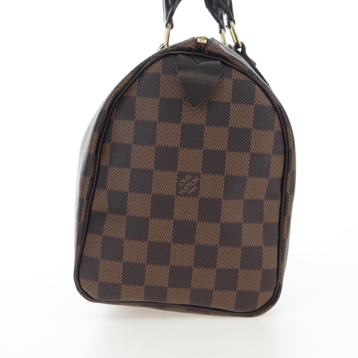 LOUIS VUITTON Damier Ebene Speedy 25 Hand Bag N41532 LV Auth am12750V