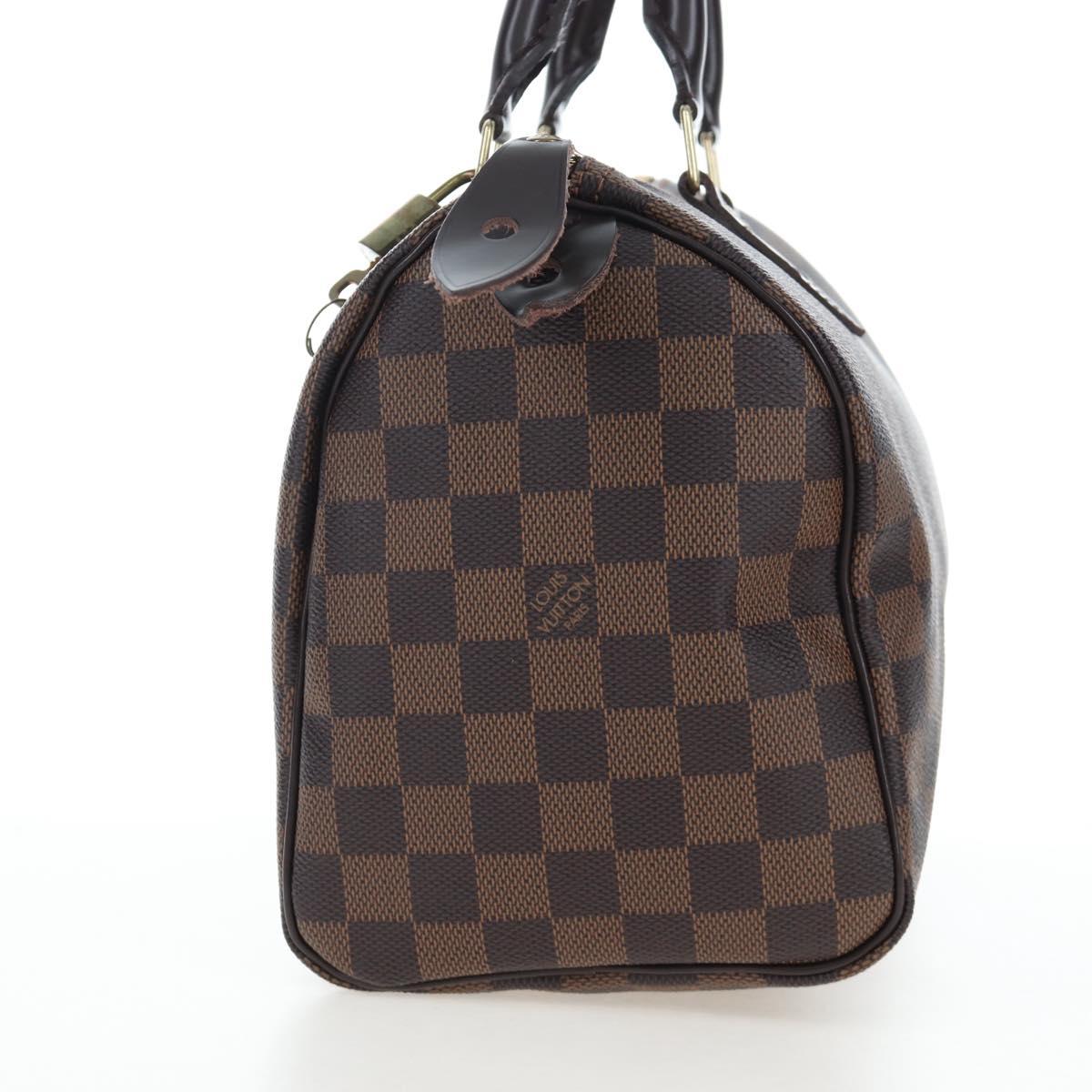 LOUIS VUITTON Damier Ebene Speedy 25 Hand Bag N41532 LV Auth am12750V