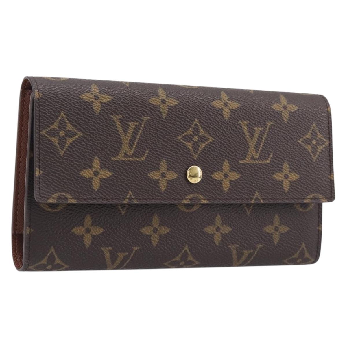 LOUIS VUITTON Monogram Porte Tresol International Wallet M61215 LV Auth am12753V