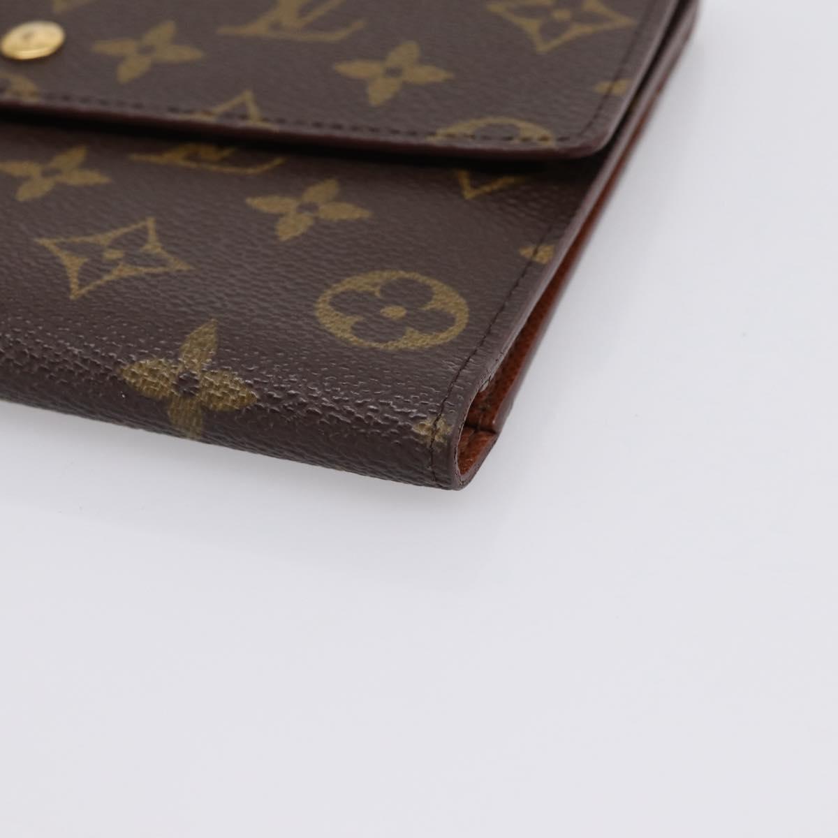 LOUIS VUITTON Monogram Pochette Passpole Trifold Wallet M60135 LV Auth am12769A