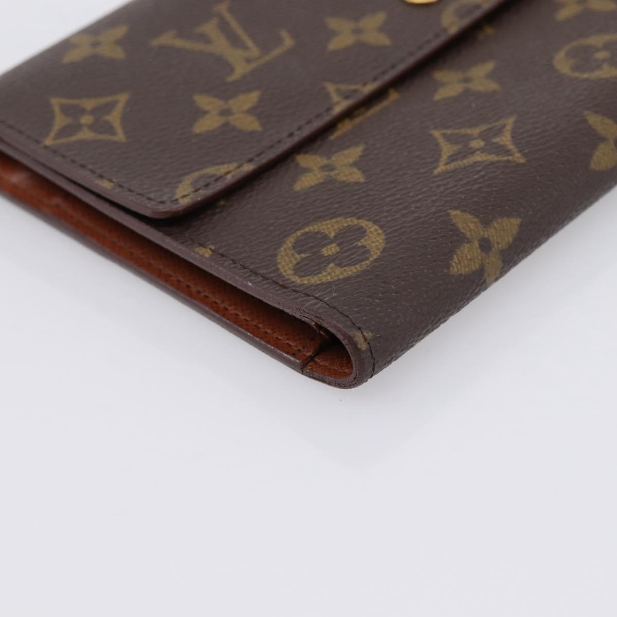 LOUIS VUITTON Monogram Pochette Passpole Trifold Wallet M60135 LV Auth am12769A