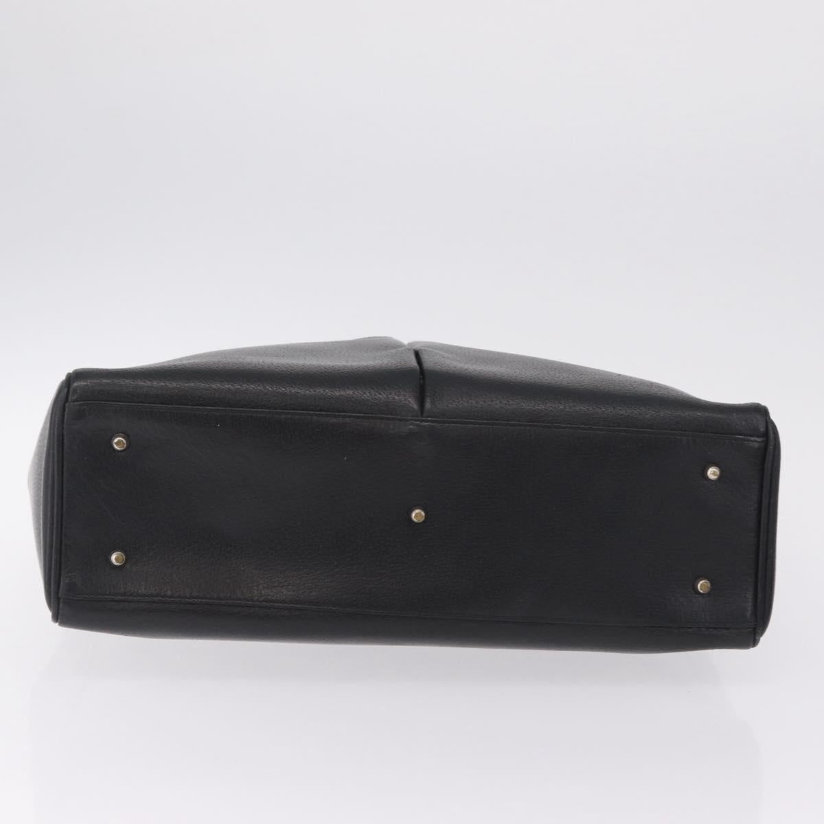 GUCCI Micro GG Clutch Bag Hand Bag Leather 3 Set Black Beige Auth am12787