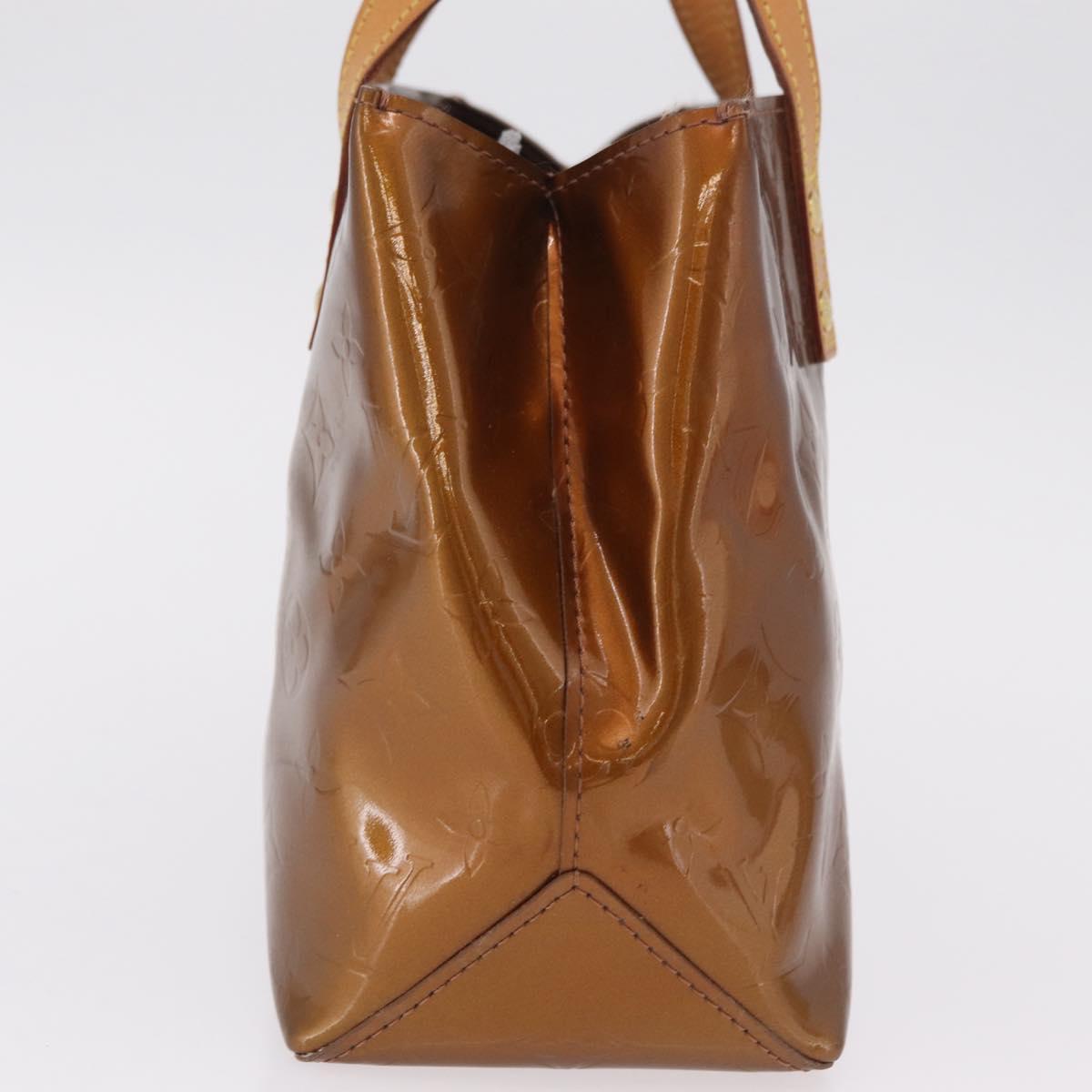 LOUIS VUITTON Monogram Vernis Reade PM Hand Bag Bronze M91146 LV Auth am12791A
