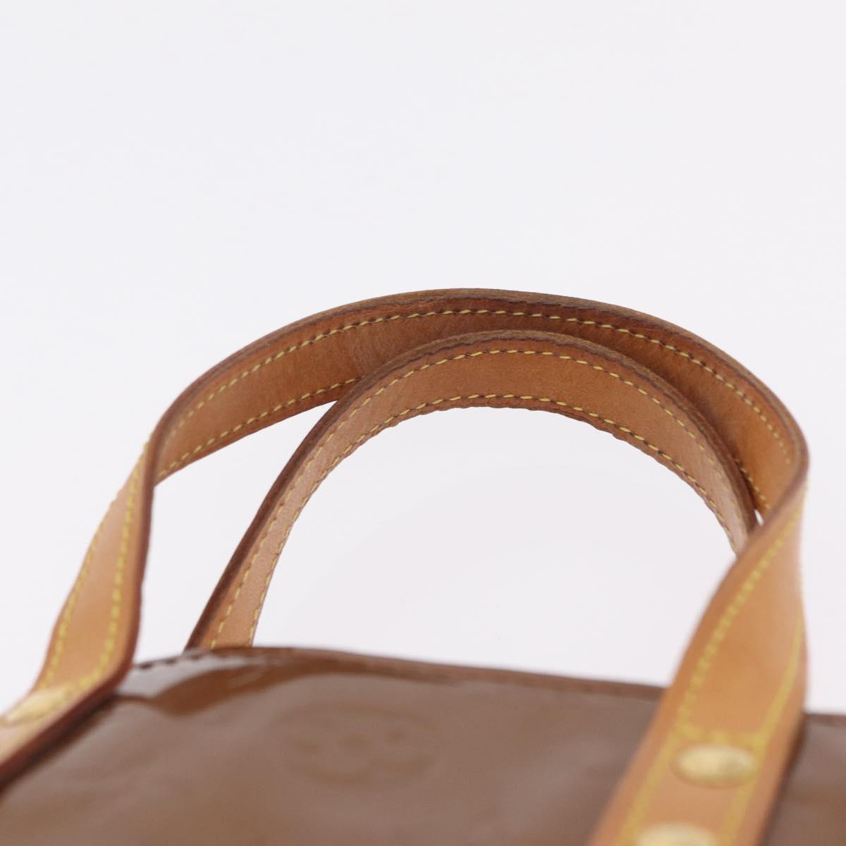 LOUIS VUITTON Monogram Vernis Reade PM Hand Bag Bronze M91146 LV Auth am12791A