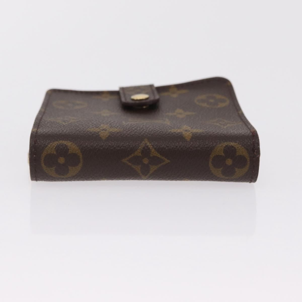 LOUIS VUITTON Monogram Compact Zip Wallet M61667 LV Auth am12792A
