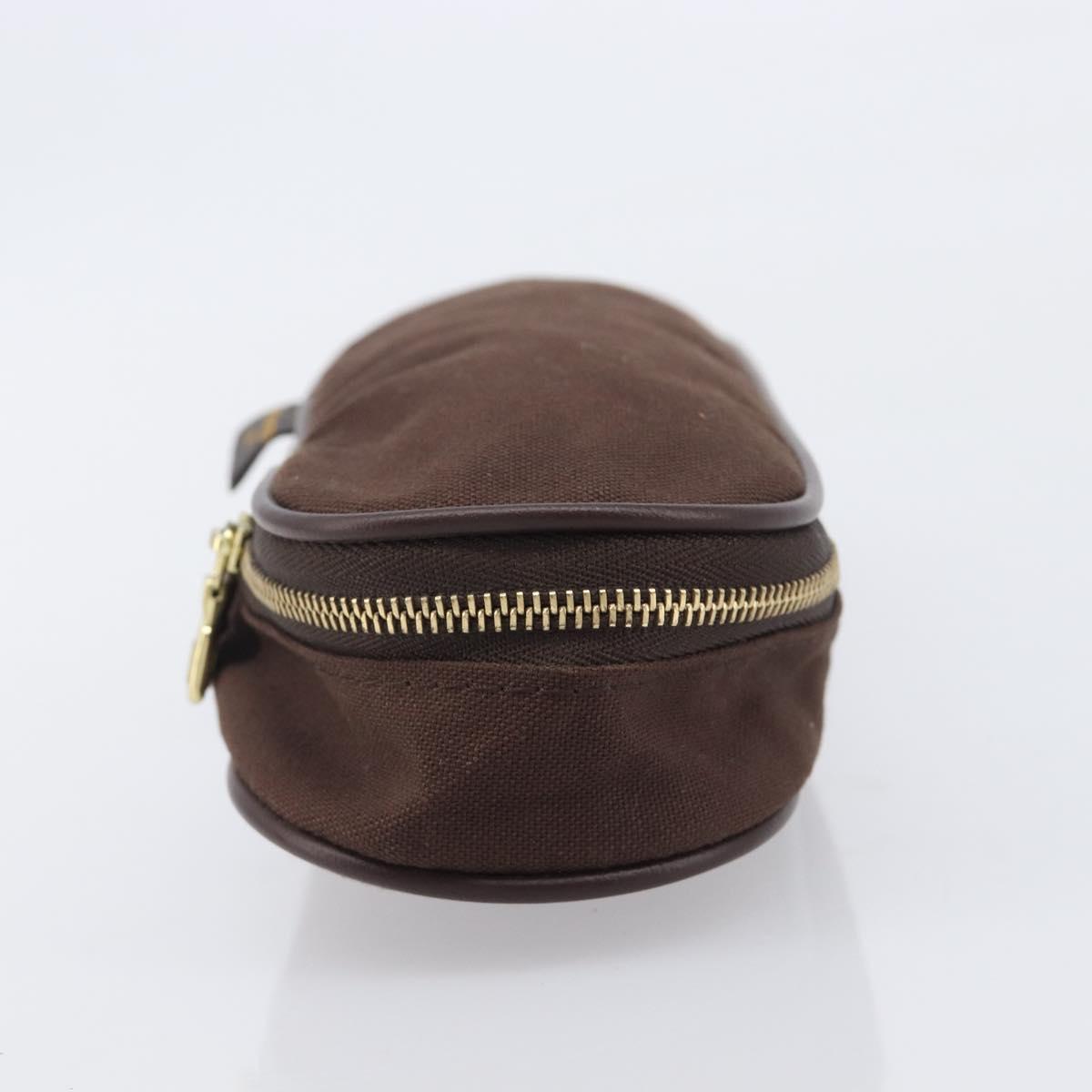 LOUIS VUITTON Monogram Pouch Canvas 2 Set Brown LV Auth am12797