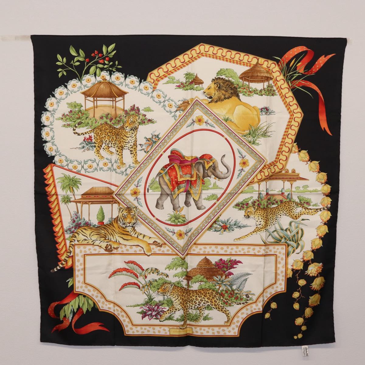 Christian Dior Cartier Ferragamo Scarf Silk 3 Set Multicolor Auth am12803