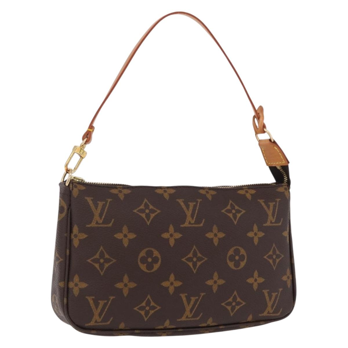LOUIS VUITTON Monogram Pochette Accessoires Pouch M51980 LV Auth am12806V