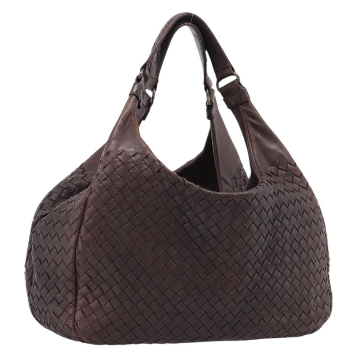 Bottega Veneta INTRECCIATO Campana Shoulder Bag Leather 125787 Auth am12814V