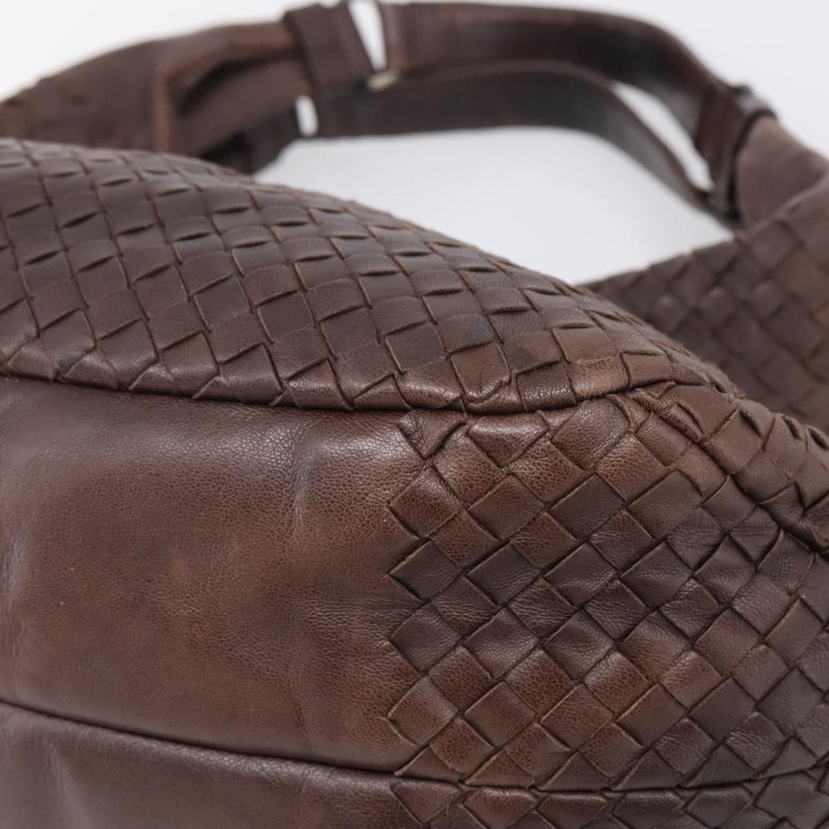 Bottega Veneta INTRECCIATO Campana Shoulder Bag Leather 125787 Auth am12814V