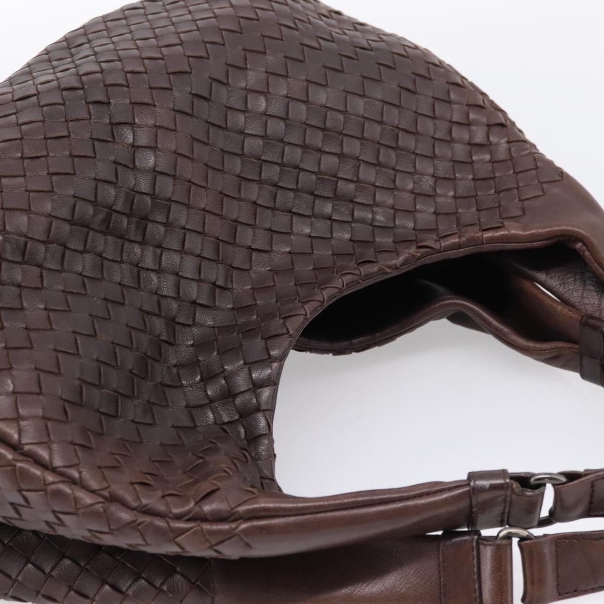 Bottega Veneta INTRECCIATO Campana Shoulder Bag Leather 125787 Auth am12814V