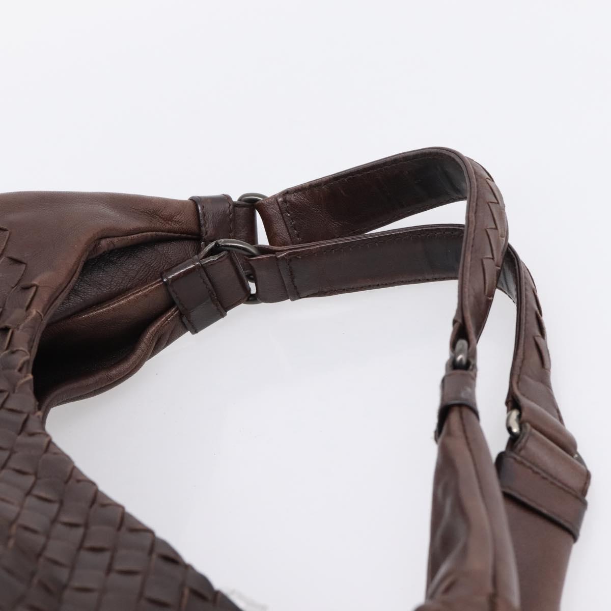 Bottega Veneta INTRECCIATO Campana Shoulder Bag Leather 125787 Auth am12814V