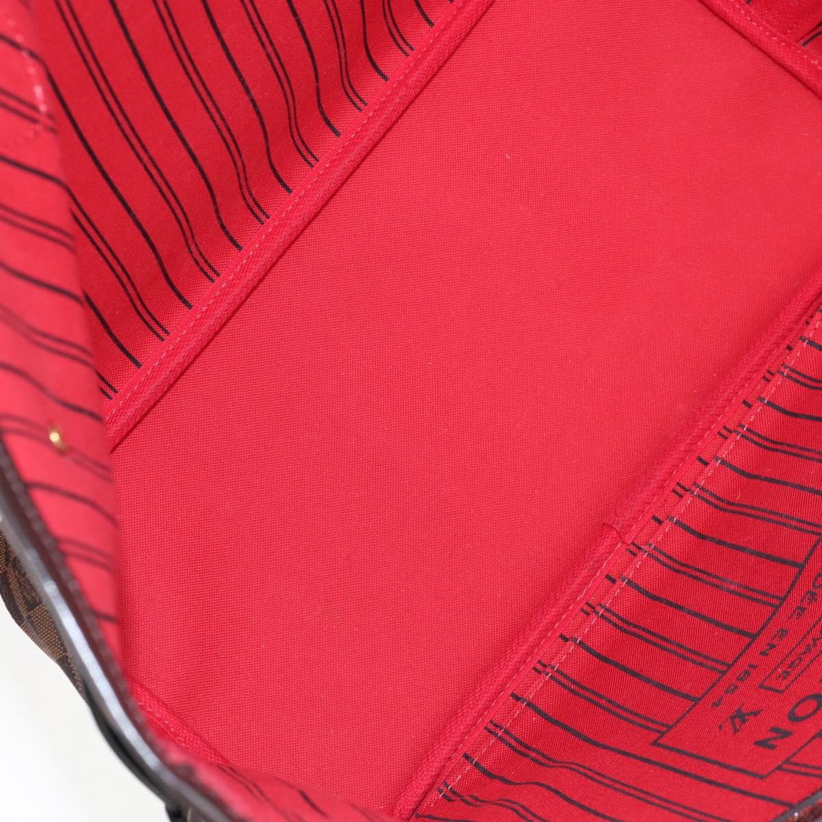 LOUIS VUITTON Damier Ebene Neverfull MM Tote Bag N51105 LV Auth am12828SAM