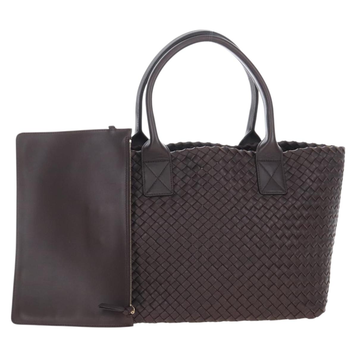 Bottega Veneta INTRECCIATO Cabas PM Hand Bag Leather 141498 Auth am12829SAM