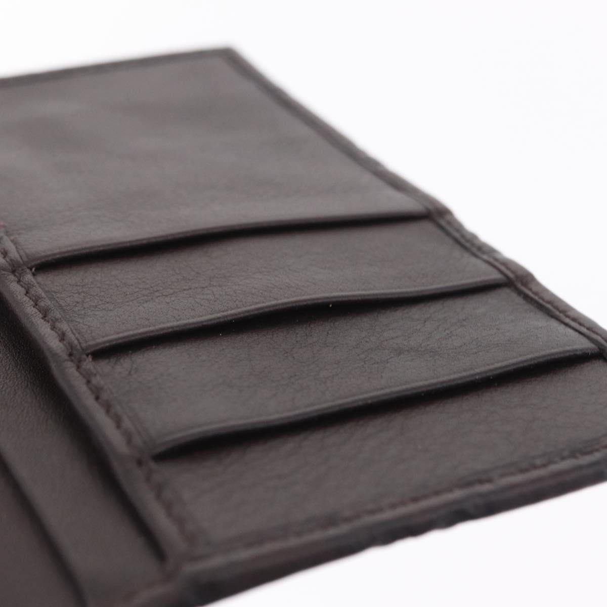 GUCCI GuccissimaGG Passport Case Leather Brown 154694 Auth am12836M