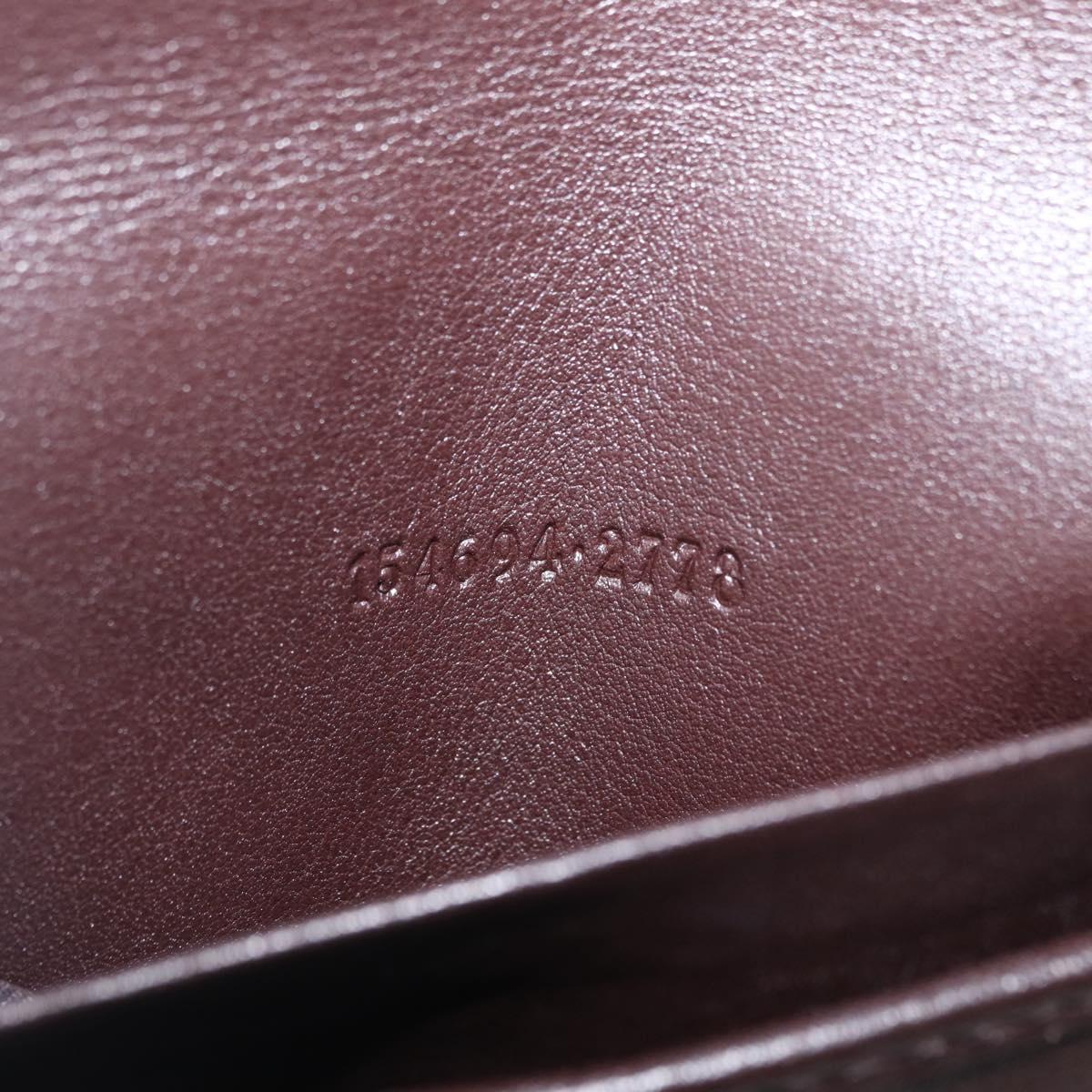 GUCCI GuccissimaGG Passport Case Leather Brown 154694 Auth am12836M