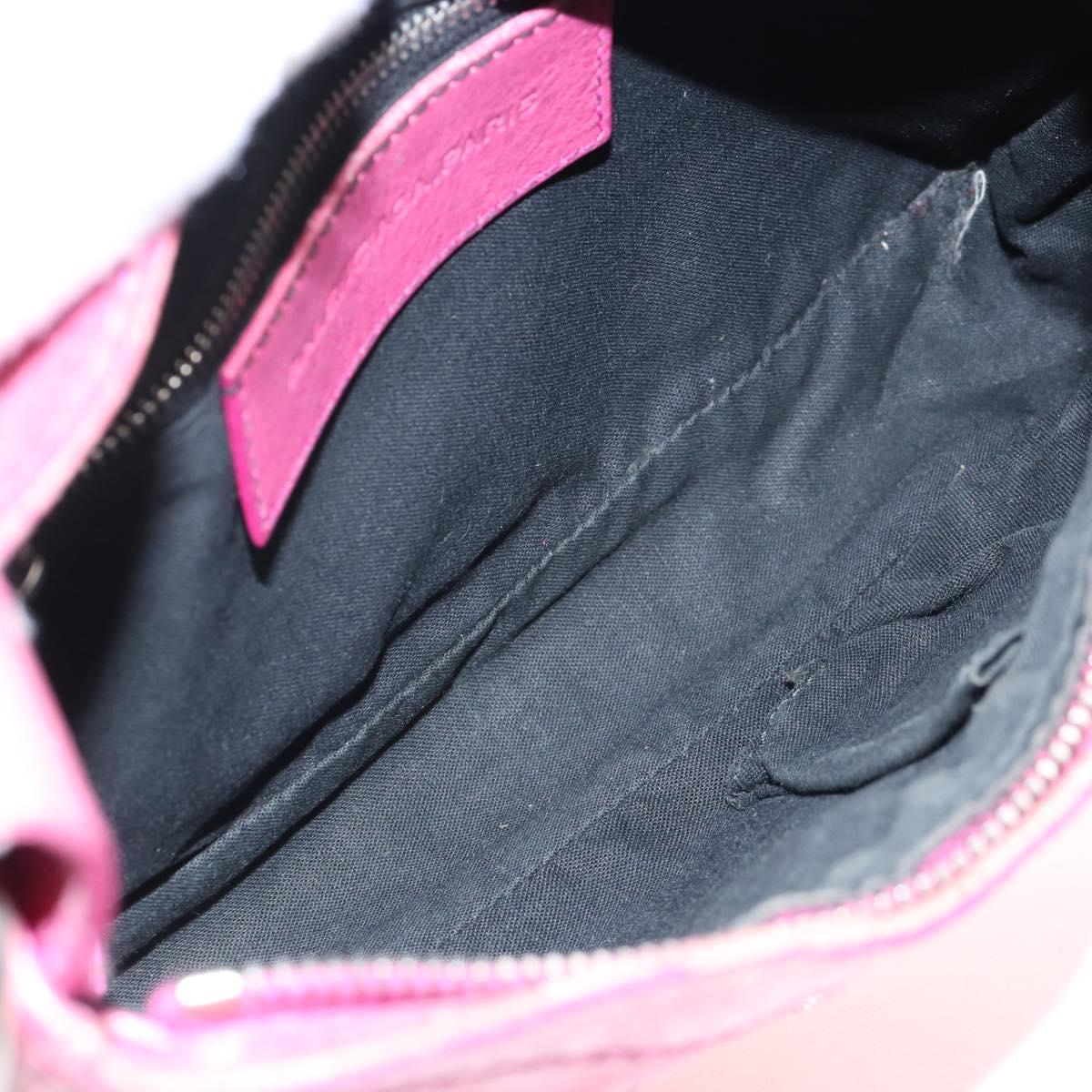 Balenciaga Giant Hip Shoulder Bag Leather Pink Silver 237203 Auth am12874V