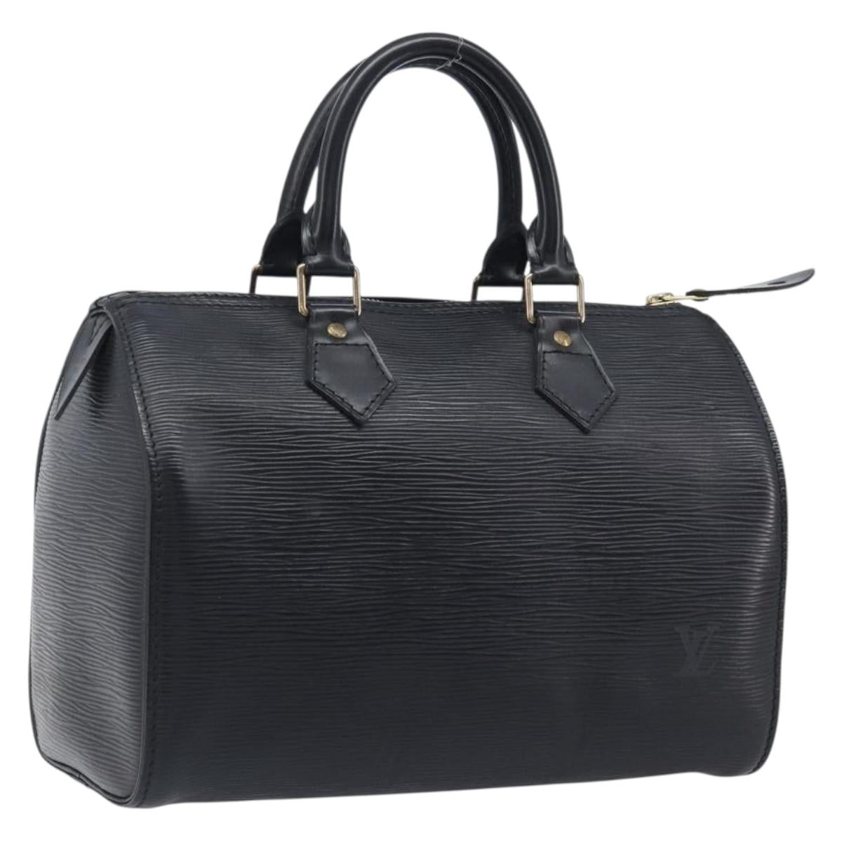 LOUIS VUITTON Epi Speedy 25 Hand Bag Black M59042 LV Auth am12893V