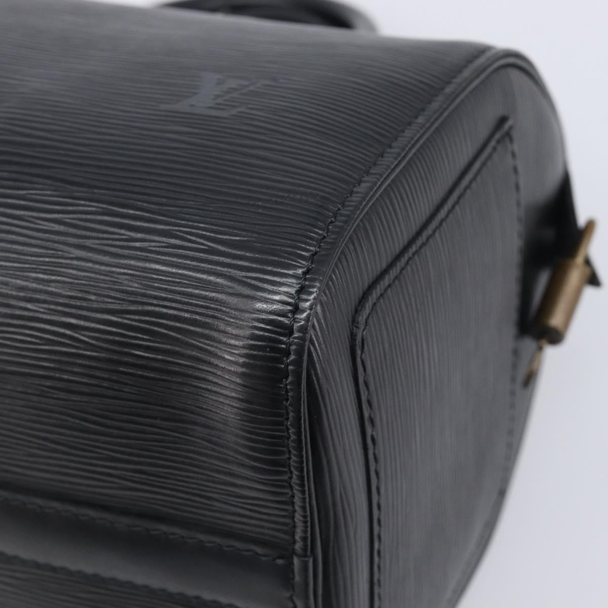 LOUIS VUITTON Epi Speedy 25 Hand Bag Black M59042 LV Auth am12893V