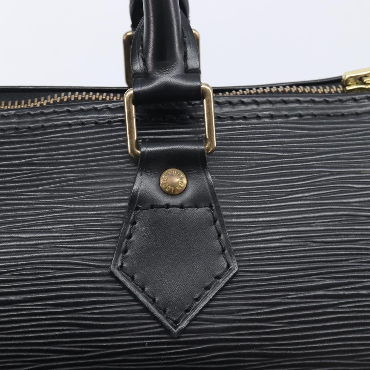 LOUIS VUITTON Epi Speedy 25 Hand Bag Black M59042 LV Auth am12893V
