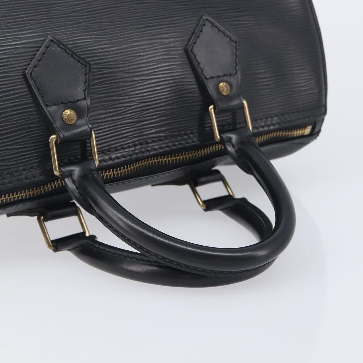LOUIS VUITTON Epi Speedy 25 Hand Bag Black M59042 LV Auth am12893V