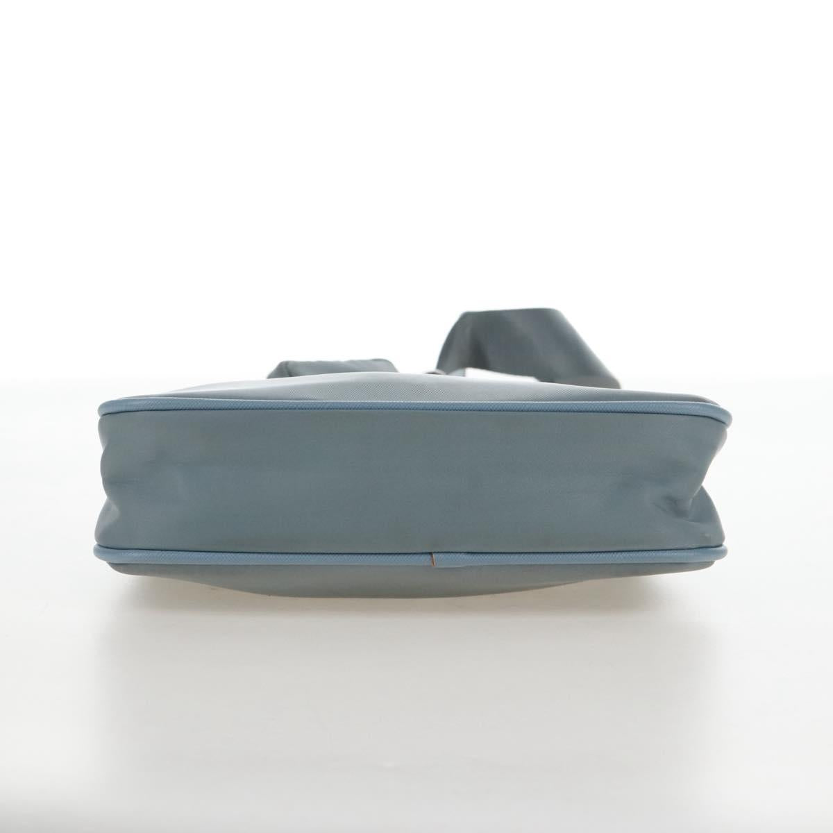 PRADA Hand Bag Nylon 2way Light Blue Silver Auth am12895A