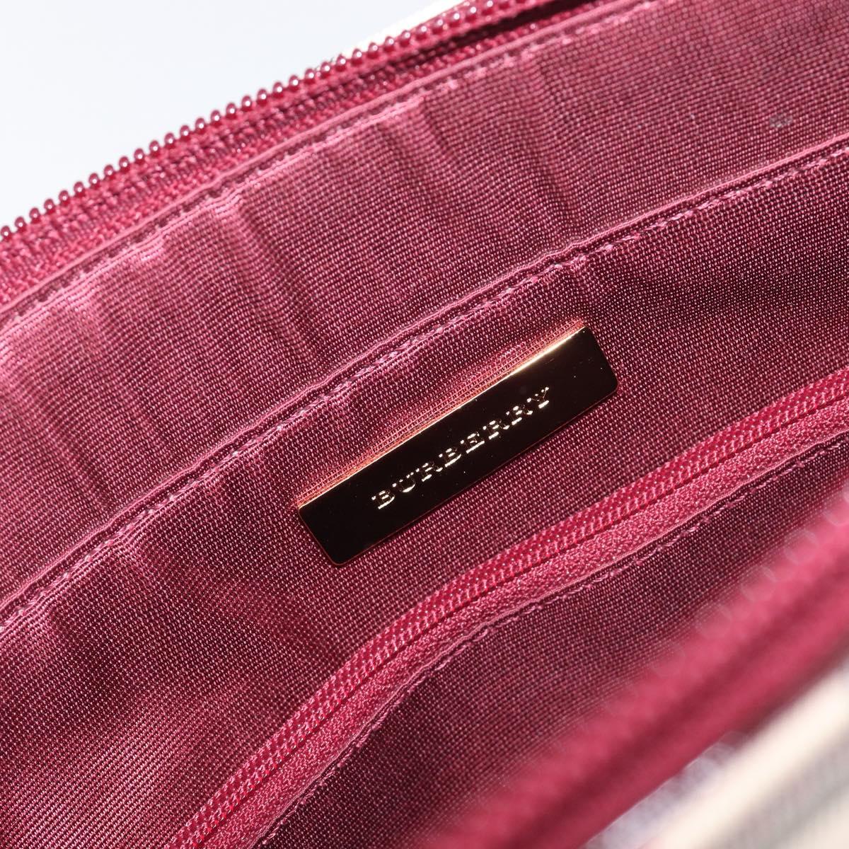 BURBERRY Nova Check Tote Bag Canvas Beige Gold Auth am12898V