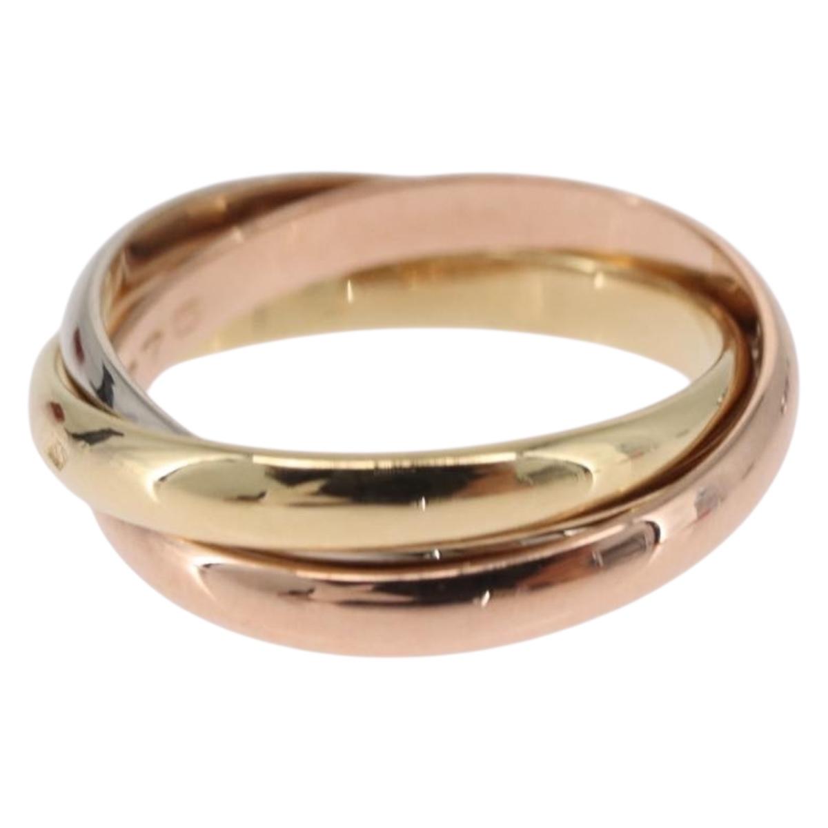 Cartier Trinity Ring 18K Gold (750) Silver Auth am12921SM