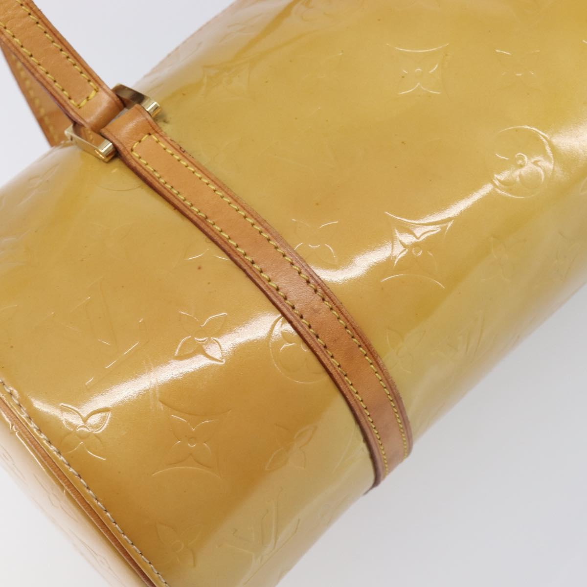 LOUIS VUITTON Monogram Vernis Bedford Hand Bag Beige M91006 LV Auth am12929V