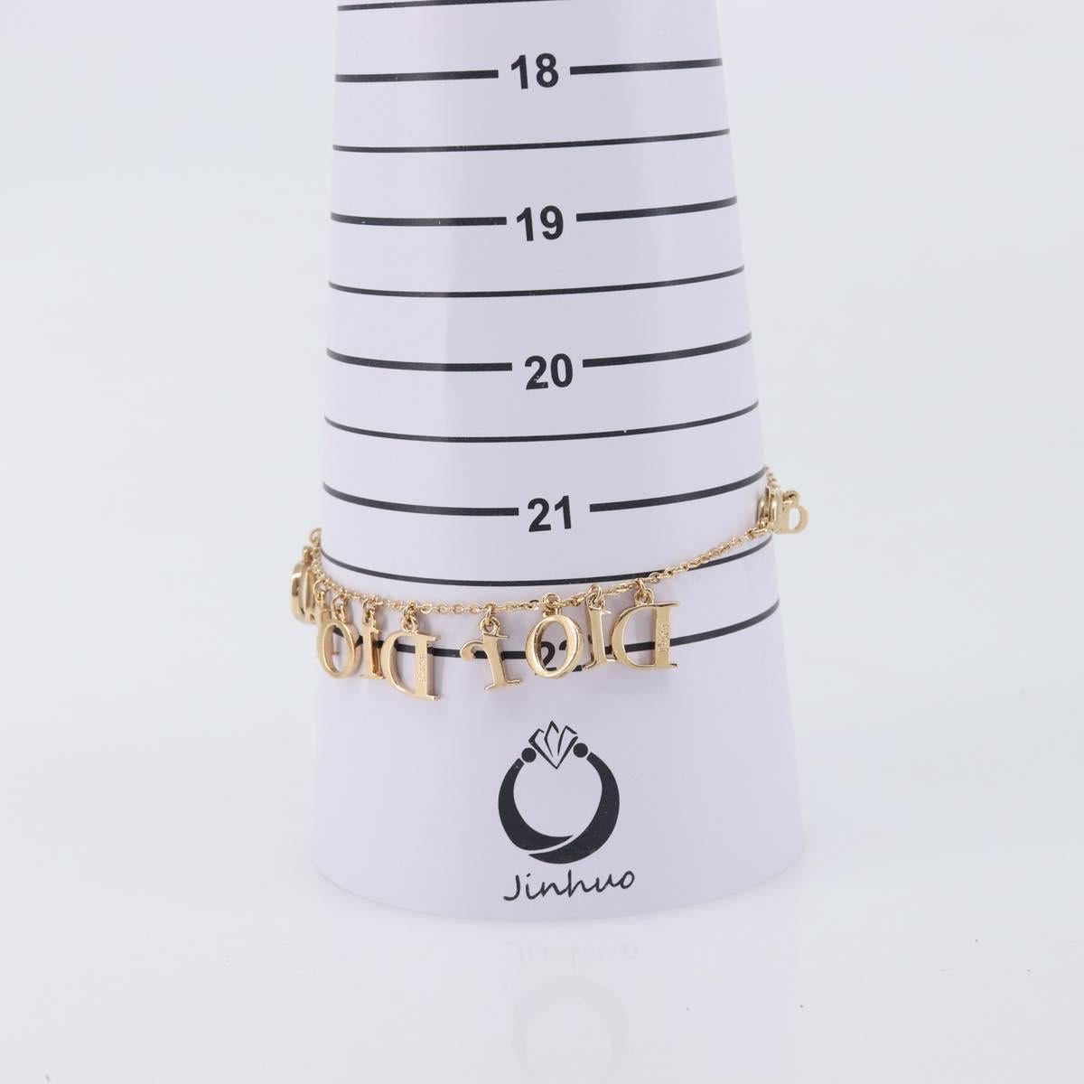 Christian Dior Triple Bracelet metal Gold Auth am12932M