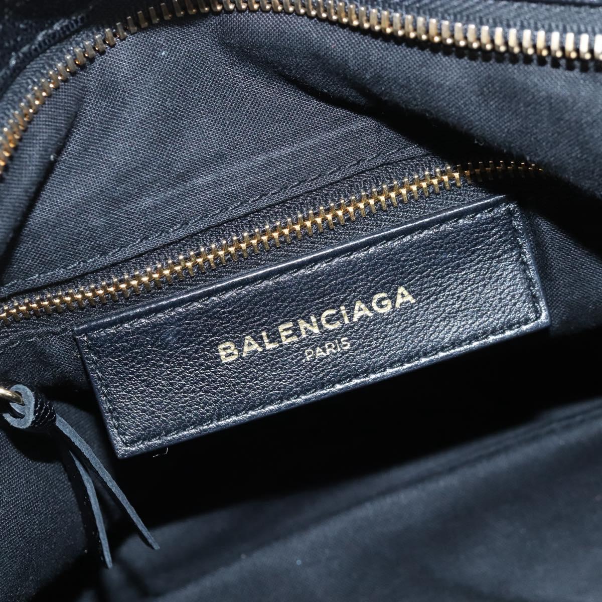 Balenciaga Classic Metallic Edge Town Leather 2way Black 390149 Auth am12980SAM