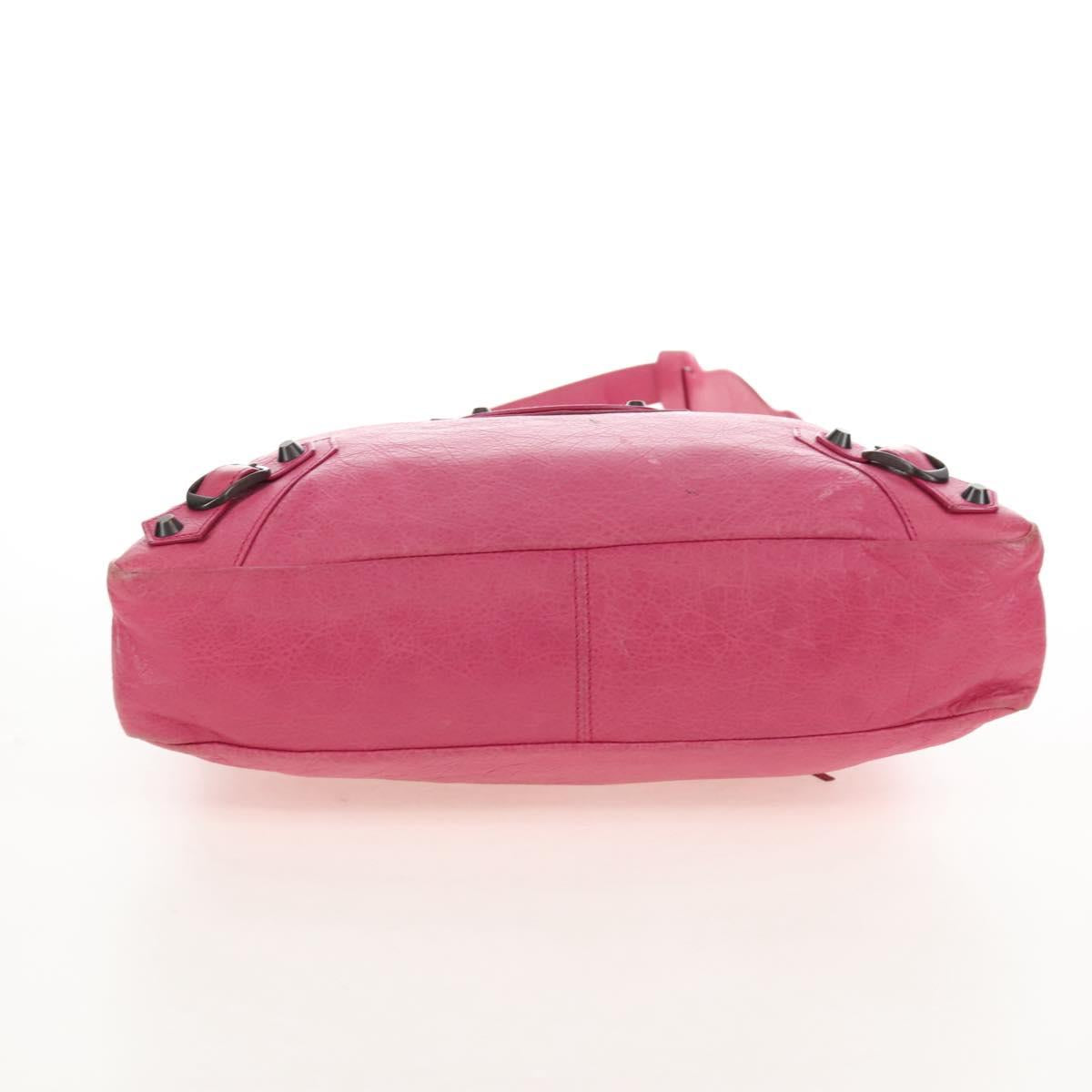 Balenciaga The Town Hand Bag Leather 2way Pink 240579 Auth am12986V