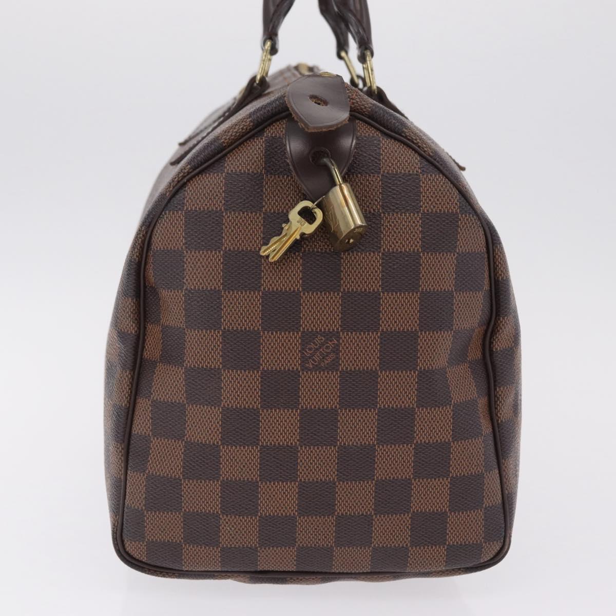 LOUIS VUITTON Damier Ebene Speedy 30 Hand Bag N41364 LV Auth am12994V