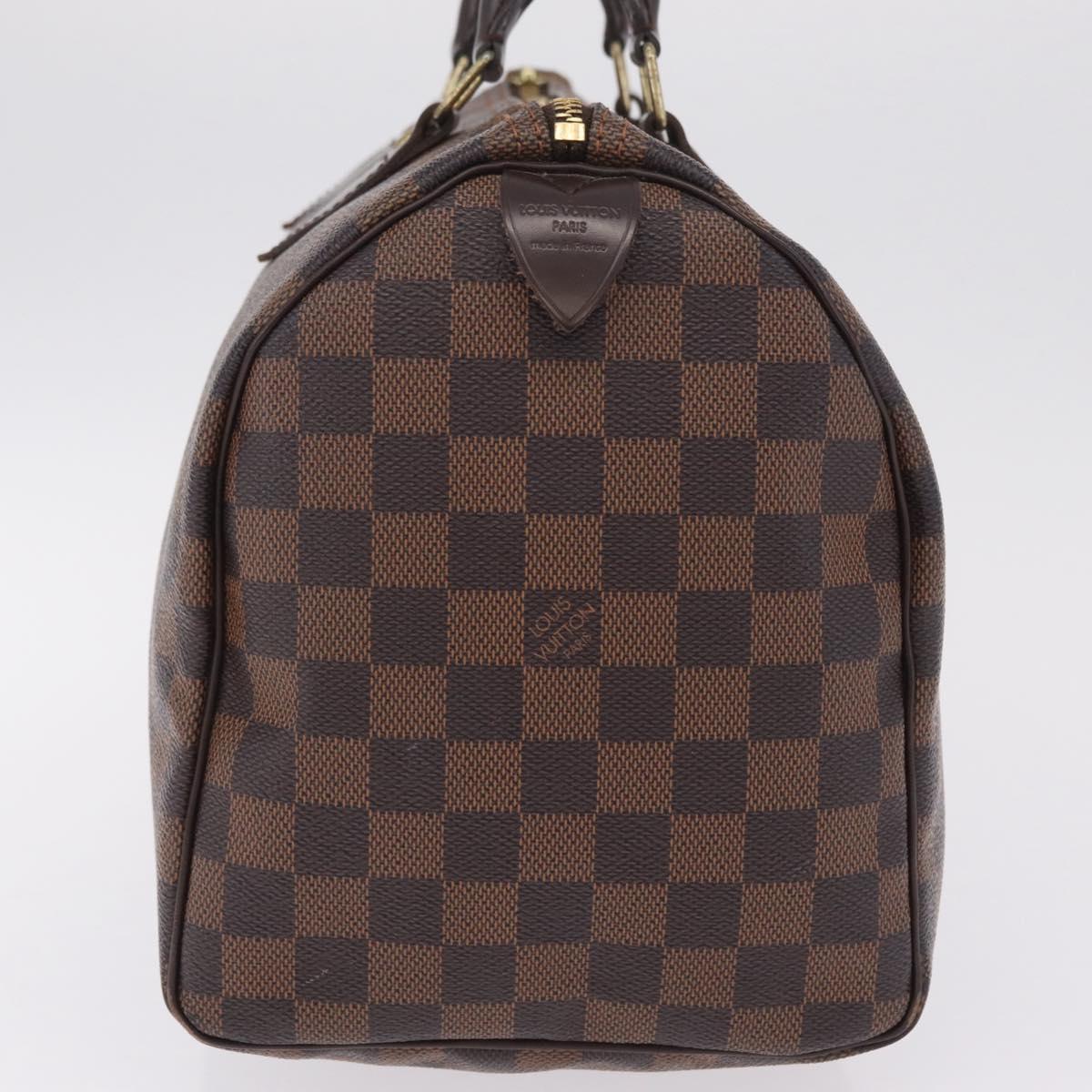 LOUIS VUITTON Damier Ebene Speedy 30 Hand Bag N41364 LV Auth am12994V