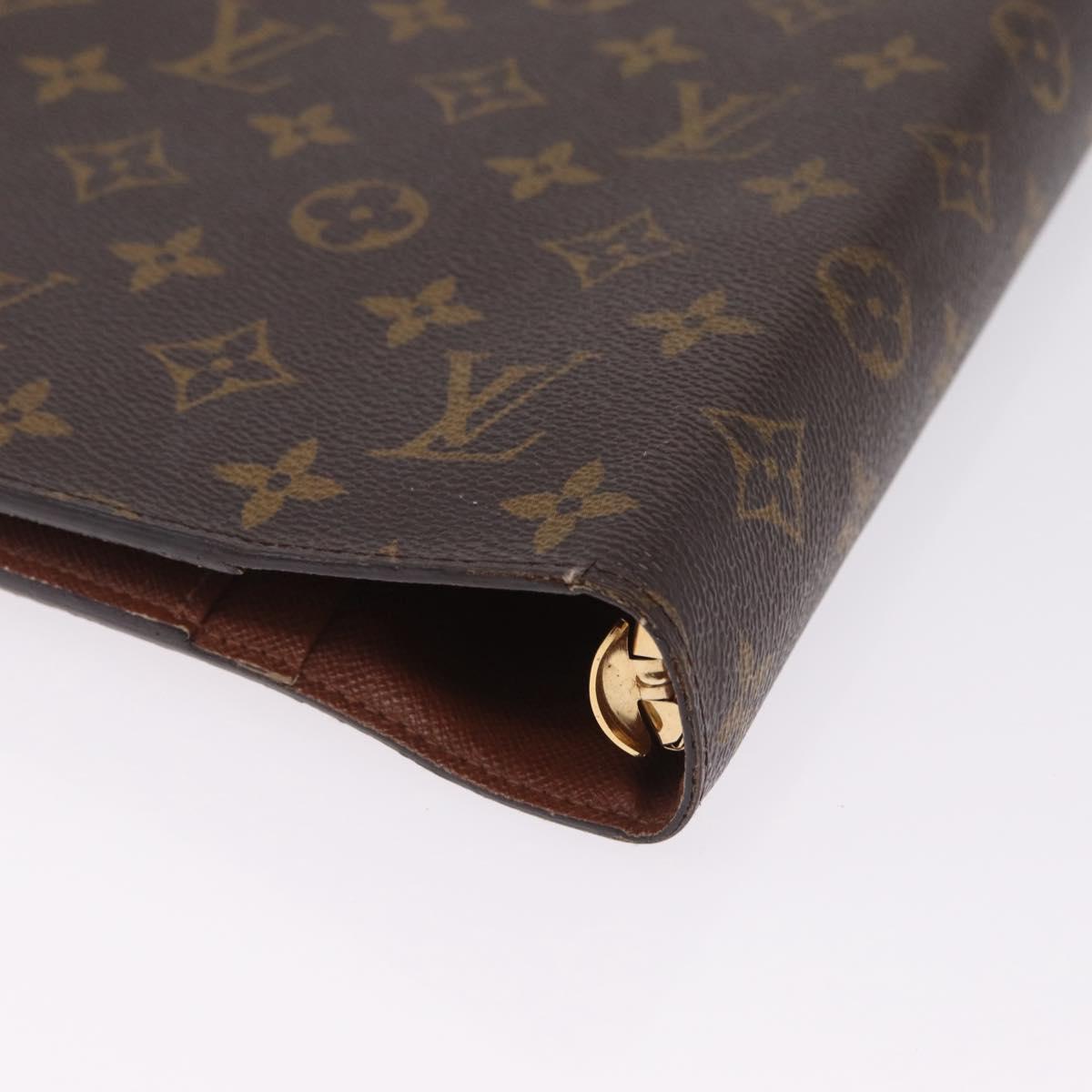LOUIS VUITTON Monogram Agenda GM Day Planner Cover R20006 LV Auth am13005