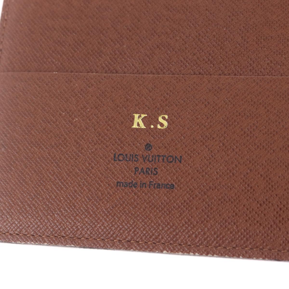 LOUIS VUITTON Monogram Agenda GM Day Planner Cover R20006 LV Auth am13005
